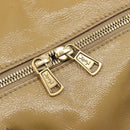 Saint Laurent Tote Bag Patent leather Beige Gold 208314 Auth hk4151-23