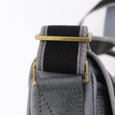 GIVENCHY Shoulder Bag Leather Light Blue Gold Auth hk4153-15