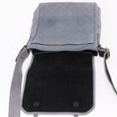 GIVENCHY Shoulder Bag Leather Light Blue Gold Auth hk4153-18