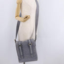 GIVENCHY Shoulder Bag Leather Light Blue Gold Auth hk4153-25