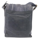 GIVENCHY Shoulder Bag Leather Light Blue Gold Auth hk4153-3