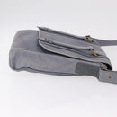 GIVENCHY Shoulder Bag Leather Light Blue Gold Auth hk4153-3