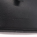 BURBERRY Shoulder Bag Leather Black Silver Auth hk4156A-18