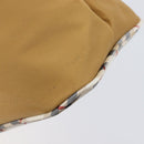 Burberrys Blue Label Shoulder Bag Nylon Beige Silver Auth hk4158-8