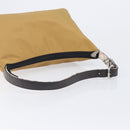 Burberrys Blue Label Shoulder Bag Nylon Beige Silver Auth hk4158-7