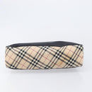 BURBERRY Blue Label Hand Bag Nylon Black Silver Auth hk4159-10