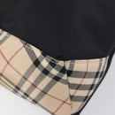 BURBERRY Blue Label Hand Bag Nylon Black Silver Auth hk4159-12