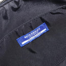 BURBERRY Blue Label Hand Bag Nylon Black Silver Auth hk4159-17