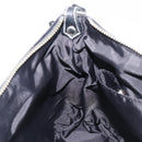 BURBERRY Blue Label Hand Bag Nylon Black Silver Auth hk4159-20