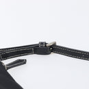 BURBERRY Blue Label Hand Bag Nylon Black Silver Auth hk4159-9