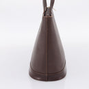 Burberrys Tote Bag Leather Gold Brown Auth hk4160-5