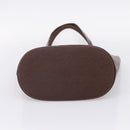 Burberrys Tote Bag Leather Gold Brown Auth hk4160-9