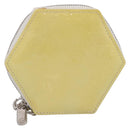 LOUIS VUITTON Vernis Porte Monnaie Flocon Purse Perle M58216 LV Auth hk4162A-13