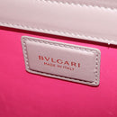 BVLGARI Duet Hand Bag Leather 2way Beige Gold Auth hk4163A-22