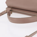 BVLGARI Duet Hand Bag Leather 2way Beige Gold Auth hk4163A-7