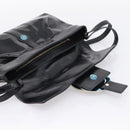 BVLGARI Shoulder Bag Patent leather Black Gold Auth hk4164-10