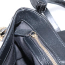 BVLGARI Shoulder Bag Patent leather Black Gold Auth hk4164-21