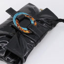 BVLGARI Shoulder Bag Patent leather Black Gold Auth hk4164-6