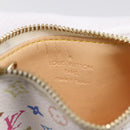 LOUIS VUITTON Monogram Multicolor Pochette Cles Purse White M92655 Auth hk4165-10