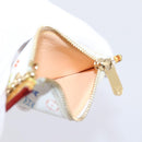LOUIS VUITTON Monogram Multicolor Pochette Cles Purse White M92655 Auth hk4165-17