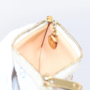 LOUIS VUITTON Monogram Multicolor Pochette Cles Purse White M92655 Auth hk4165-18
