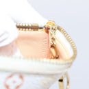 LOUIS VUITTON Monogram Multicolor Pochette Cles Purse White M92655 Auth hk4165-12