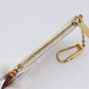 LOUIS VUITTON Monogram Multicolor Pochette Cles Purse White M92655 Auth hk4165-5