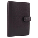 LOUIS VUITTON Taiga Agenda PM Day Planner Cover Acajou R20416 LV Auth hk4168-1