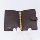 LOUIS VUITTON Taiga Agenda PM Day Planner Cover Acajou R20416 LV Auth hk4168-14