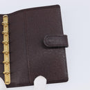 LOUIS VUITTON Taiga Agenda PM Day Planner Cover Acajou R20416 LV Auth hk4168-15