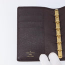 LOUIS VUITTON Taiga Agenda PM Day Planner Cover Acajou R20416 LV Auth hk4168-16