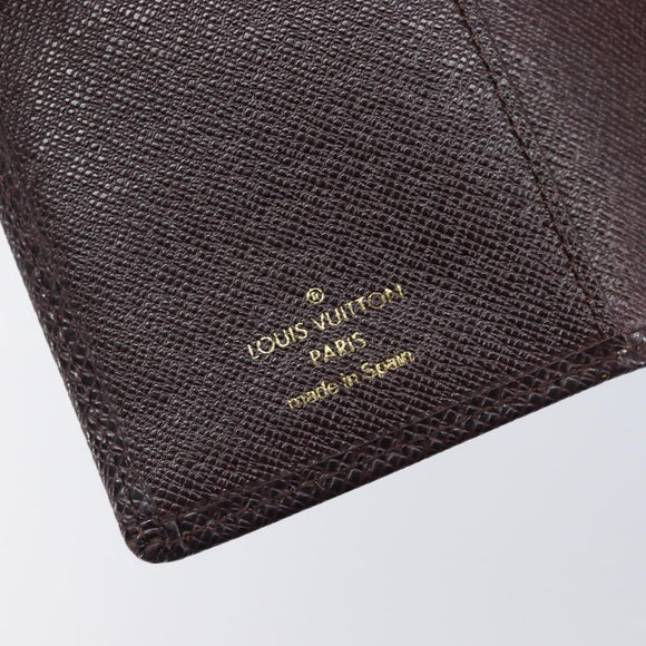 LOUIS VUITTON Taiga Agenda PM Day Planner Cover Acajou R20416 LV Auth hk4168
