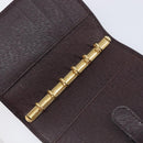 LOUIS VUITTON Taiga Agenda PM Day Planner Cover Acajou R20416 LV Auth hk4168-18