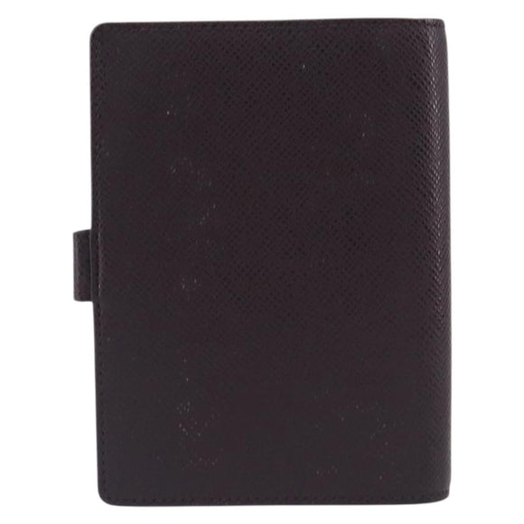 LOUIS VUITTON Taiga Agenda PM Day Planner Cover Acajou R20416 LV Auth hk4168