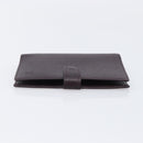 LOUIS VUITTON Taiga Agenda PM Day Planner Cover Acajou R20416 LV Auth hk4168-5