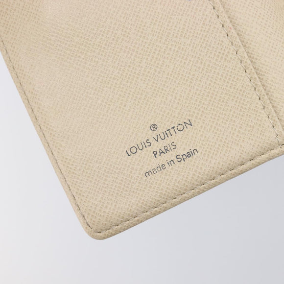 LOUIS VUITTON Damier Azur Agenda PM Day Planner Cover R20706 LV Auth hk4169