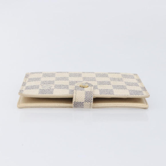 LOUIS VUITTON Damier Azur Agenda PM Day Planner Cover R20706 LV Auth hk4169