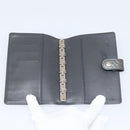 LOUIS VUITTON Monogram Mat Agenda PM Day Planner Cover Black R20932 Auth hk4171-14