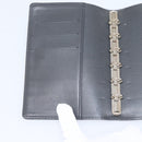 LOUIS VUITTON Monogram Mat Agenda PM Day Planner Cover Black R20932 Auth hk4171-15