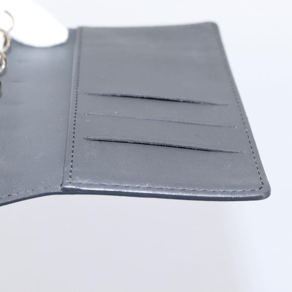 LOUIS VUITTON Monogram Mat Agenda PM Day Planner Cover Black R20932 Auth hk4171