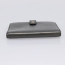 LOUIS VUITTON Monogram Mat Agenda PM Day Planner Cover Black R20932 Auth hk4171-5