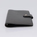 LOUIS VUITTON Monogram Mat Agenda PM Day Planner Cover Black R20932 Auth hk4171-7