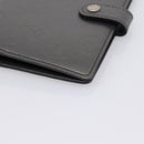 LOUIS VUITTON Monogram Mat Agenda PM Day Planner Cover Black R20932 Auth hk4171-8