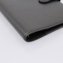 LOUIS VUITTON Monogram Mat Agenda PM Day Planner Cover Black R20932 Auth hk4171-9