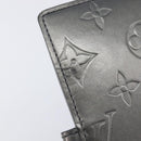 LOUIS VUITTON Monogram Mat Agenda PM Day Planner Cover Black R20932 Auth hk4172-7