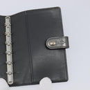 LOUIS VUITTON Monogram Mat Agenda PM Day Planner Cover Black R20932 Auth hk4172-19