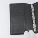 LOUIS VUITTON Monogram Mat Agenda PM Day Planner Cover Black R20932 Auth hk4172-20