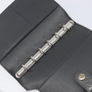 LOUIS VUITTON Monogram Mat Agenda PM Day Planner Cover Black R20932 Auth hk4172-9