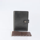 LOUIS VUITTON Monogram Mat Agenda PM Day Planner Cover Black R20932 Auth hk4172-12