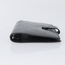 LOUIS VUITTON Monogram Mat Agenda PM Day Planner Cover Black R20932 Auth hk4172-6